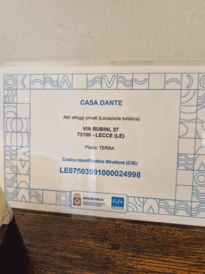 Casa Dante Deliziosa Casa A Due Passi Dal Centro Villa Lecce Eksteriør billede
